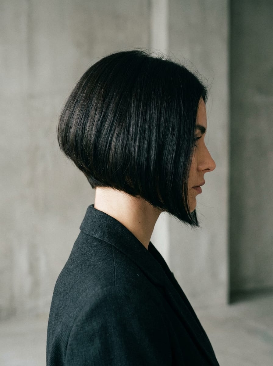 Inverted Bob - Bob Frisur für dickes Haar